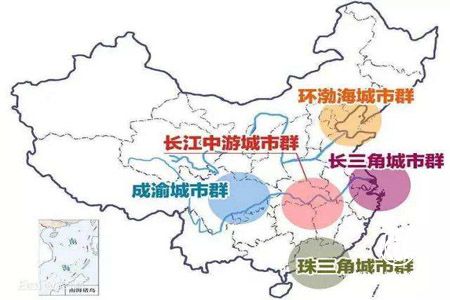 中國主要城市半年經(jīng)濟指標(biāo)公布 五大城市群影響力凸顯