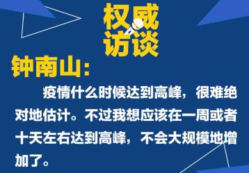 病例還會(huì)不會(huì)大規(guī)模增加？聽(tīng)鐘南山怎么說(shuō)